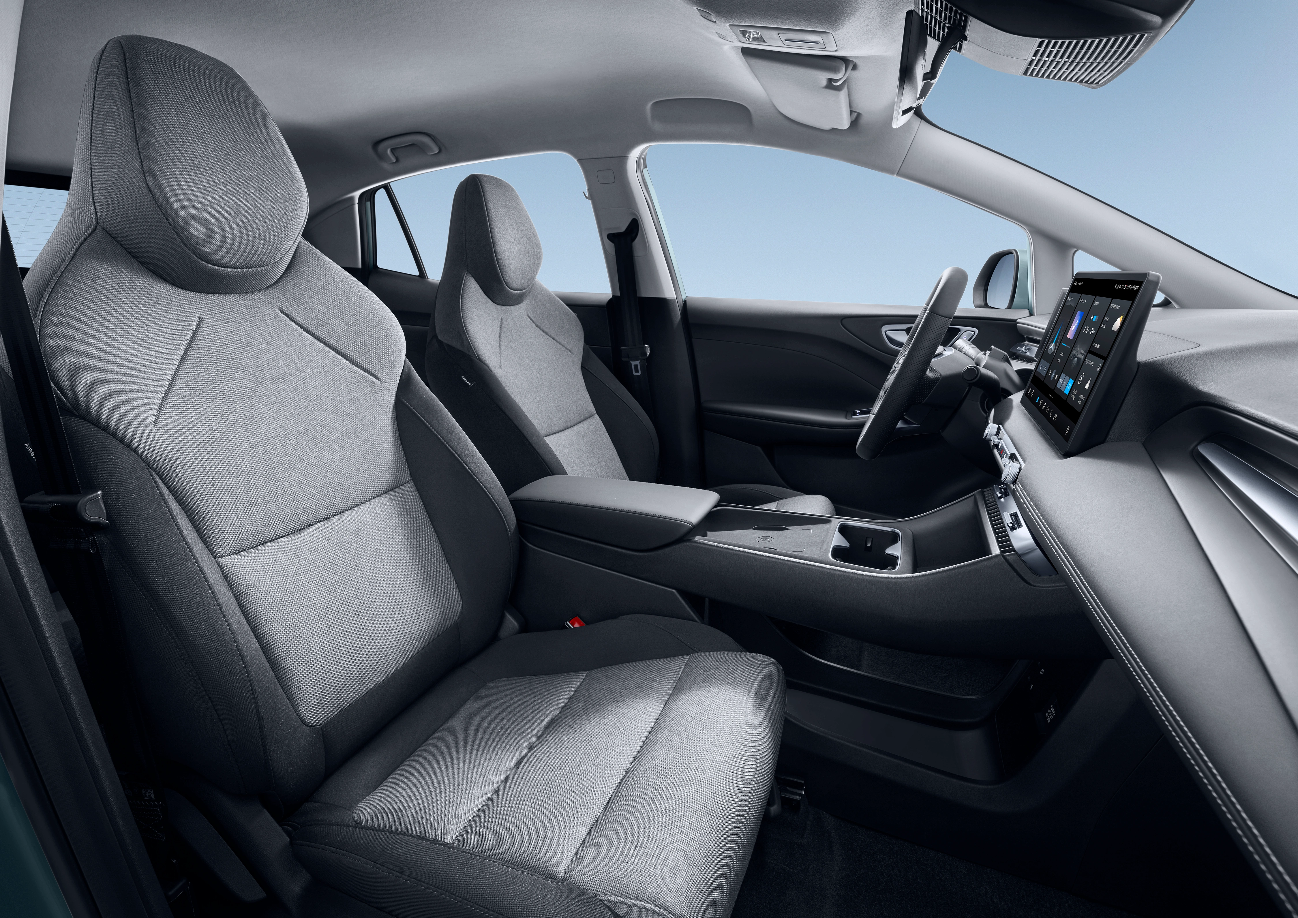 Interior y asientos delanteros del MG4 EV Urban