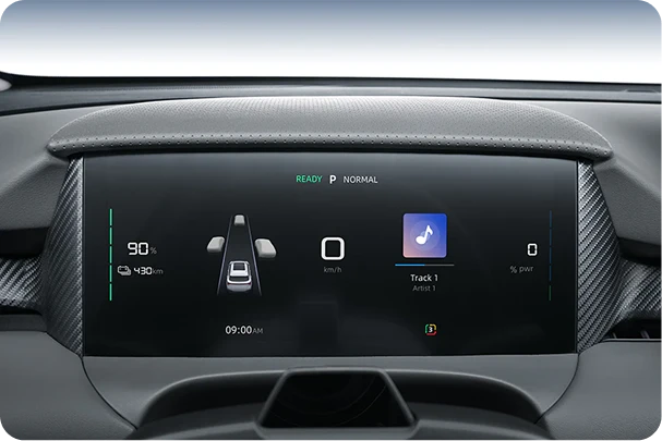 Panel de control digital del conductor