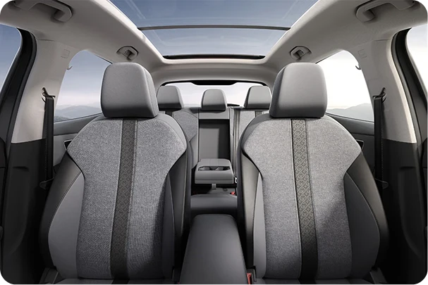 Vista del techo panorámico interior